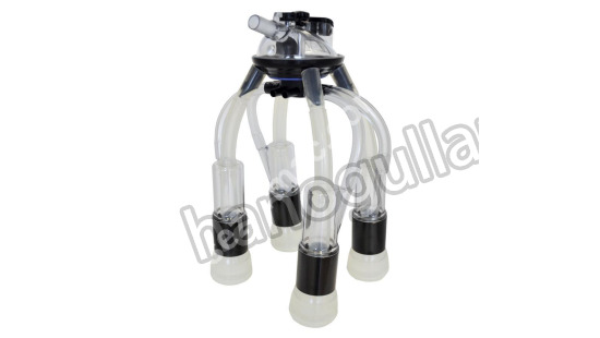 240 CC Sağım Başlığı, 102 Silikon Memelik Lastikli PVC Kılıflı