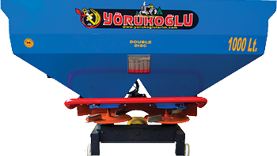 1000 LT YMS-DB1000 Double Disc Fertilizer Spreader