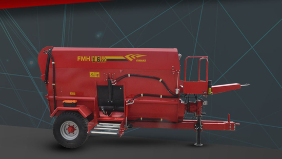 6 Cubic Meter Double Auger Horizontal Mixer Feeder | FMHII 6 |