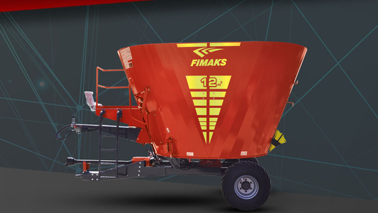 12 m3 | Cross Discharge Vertical Mixer Feeder | FMV 12S |