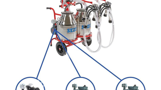 IMLPS-2 2 Milking Head, 2 Bucket